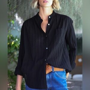 Cali Dreaming Ace Black Button Down Shirt | L